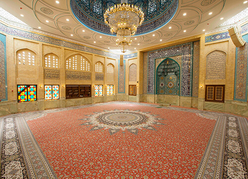 فرش مسجد بقیه الله الاعظم پاسداران